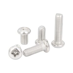 Stainless Steel Round Head Phillips Machine Screws | Fine Thread Fasteners for Metal, Wood & DIY Projects