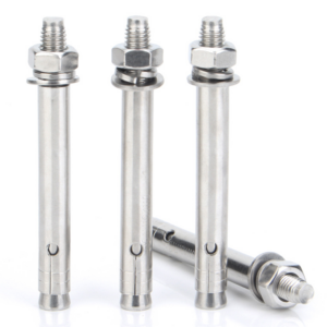 Stainless Steel Expansion Anchors with Bolt, Nut & Washer - Heavy Duty Mechanical Anchor for Concrete & Masonry
